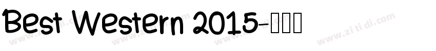 Best Western 2015字体转换